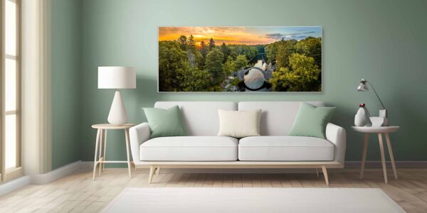 Die Kromlauer Rakotzbrücke als Wandbild Die Kromlauer Rakotzbrücke als Wandbild