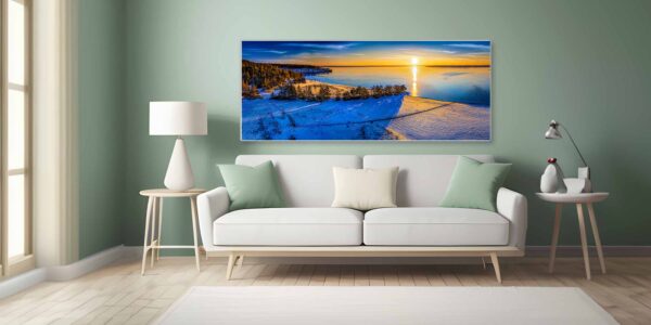 Der Bärwalder See als Wandbild